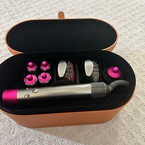 Dyson Hair Tools Set in Pink and Silver